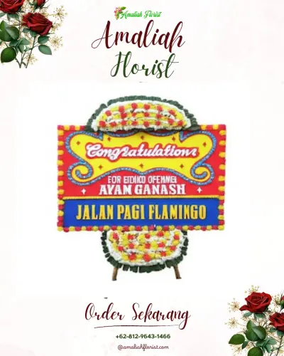 Bunga Papan Congratulation di Truko